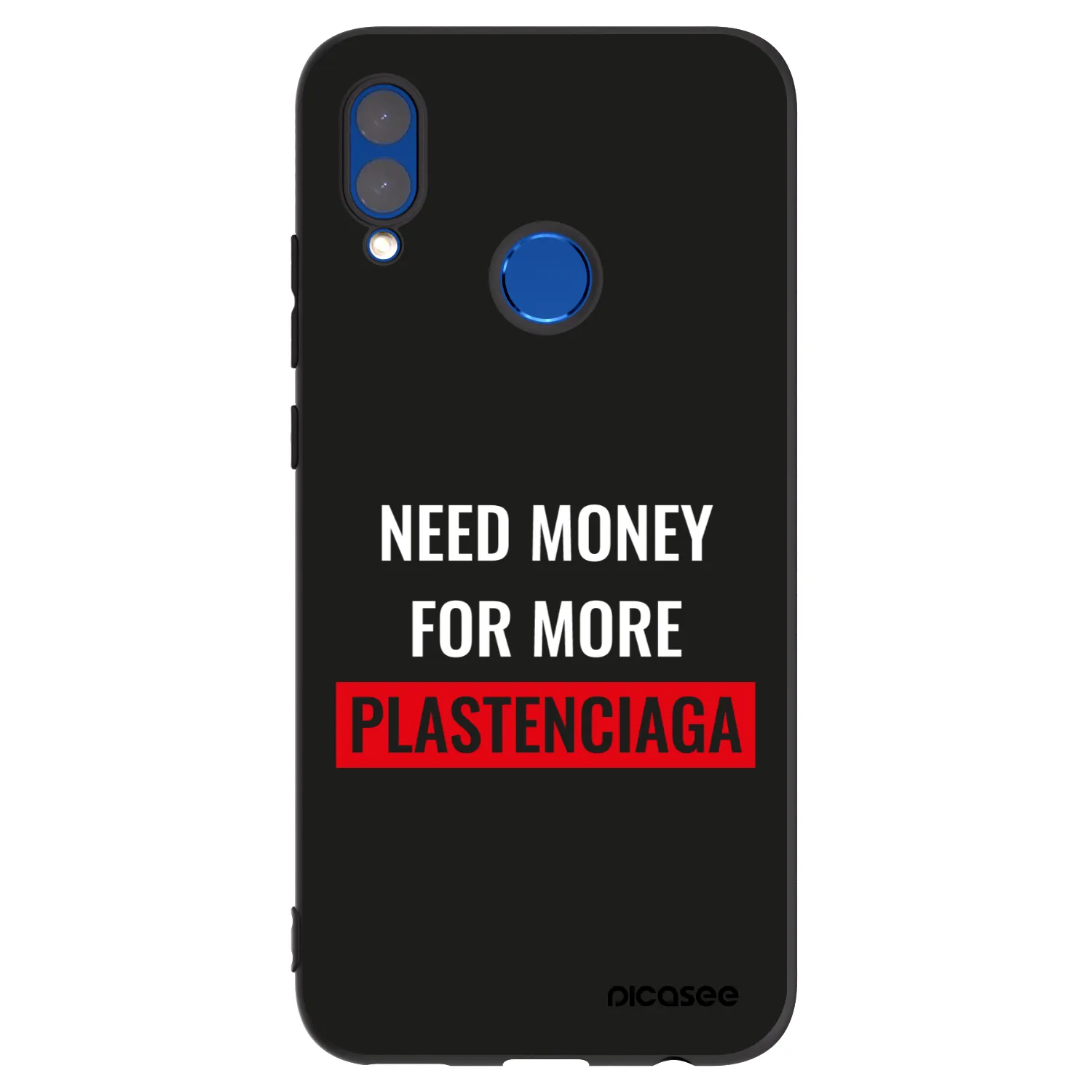 Picasee crna silikonska maskica za Honor 10 Lite - More PLASTENCIAGA