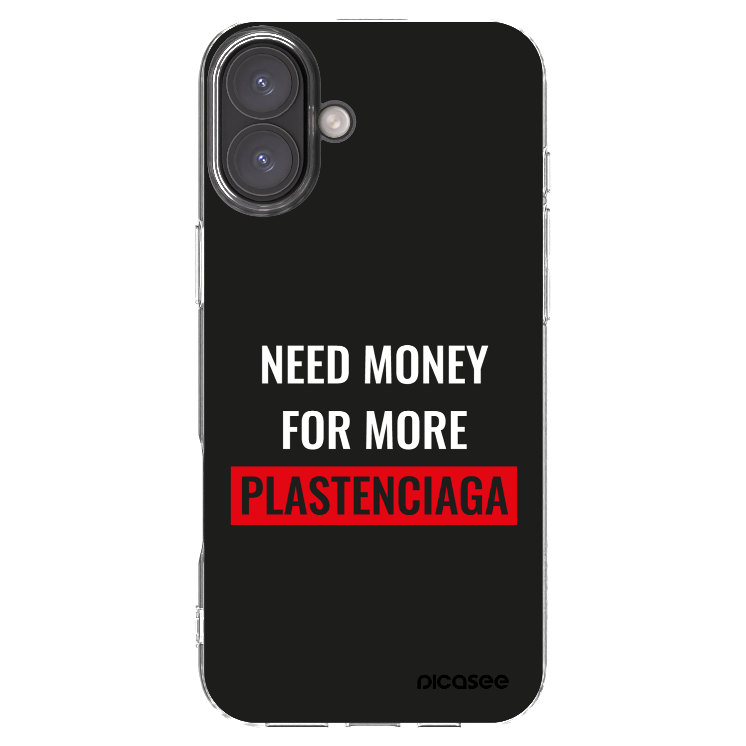Picasee silikonska prozirna maskica za Apple iPhone 16 Plus - More PLASTENCIAGA