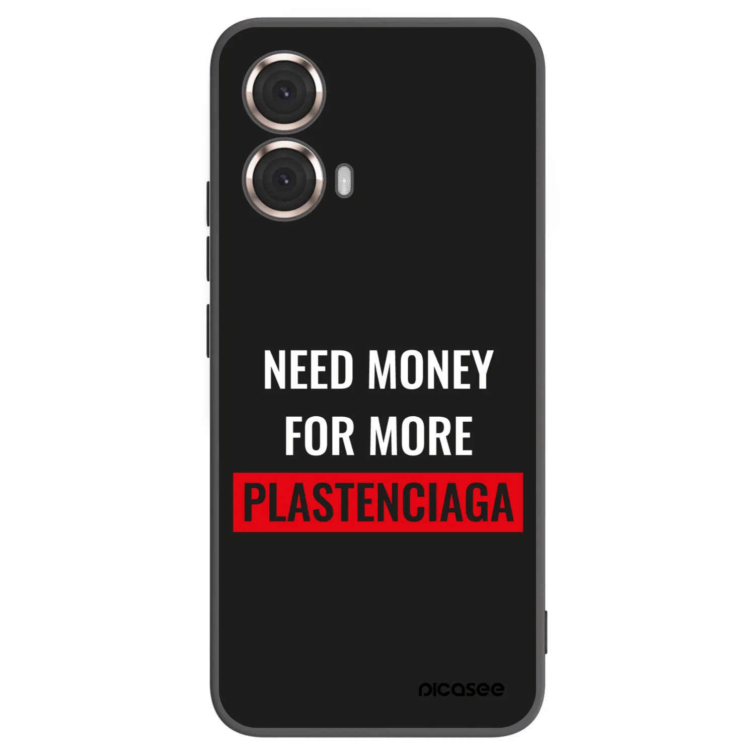 Picasee crna silikonska maskica za Motorola Moto G85 - More PLASTENCIAGA
