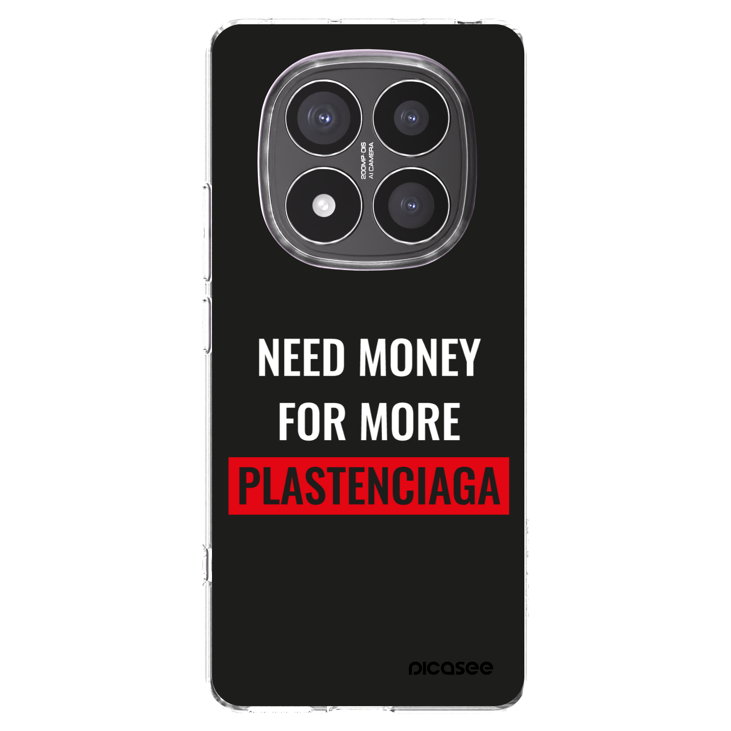 Picasee silikonska prozirna maskica za Xiaomi Redmi Note 14 Pro+ 5G - More PLASTENCIAGA