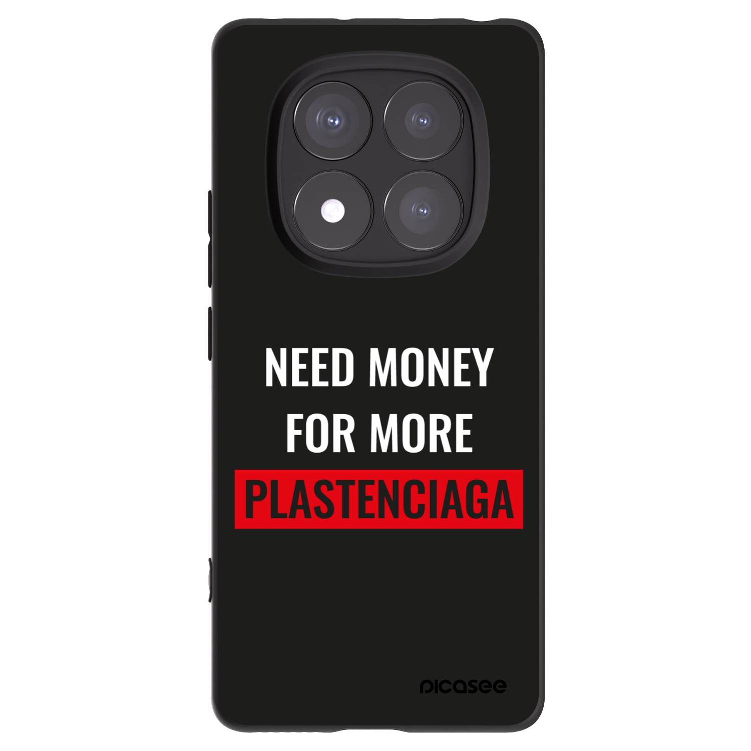 Picasee crna silikonska maskica za Xiaomi Redmi Note 14 Pro 5G - More PLASTENCIAGA
