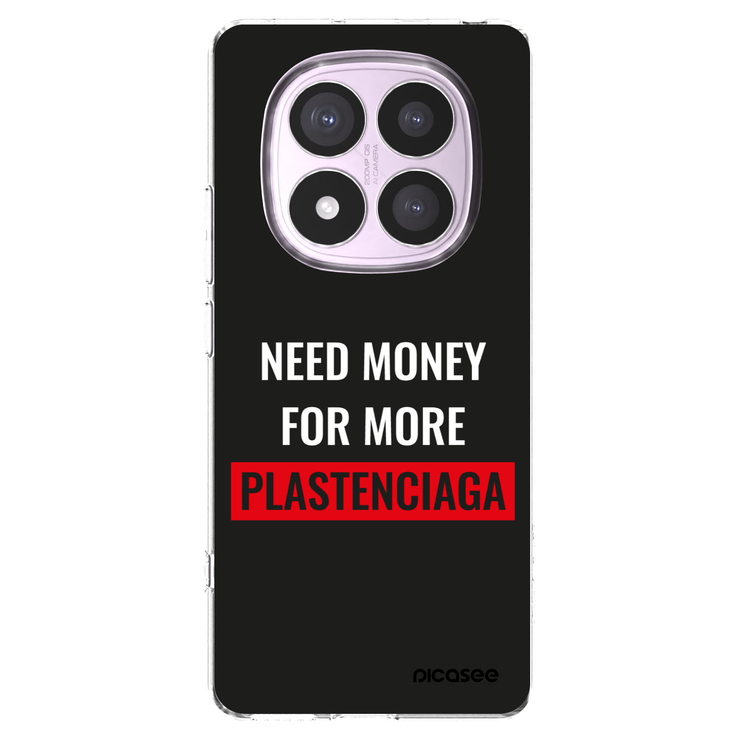 Picasee silikonska prozirna maskica za Xiaomi Redmi Note 14 Pro 5G - More PLASTENCIAGA