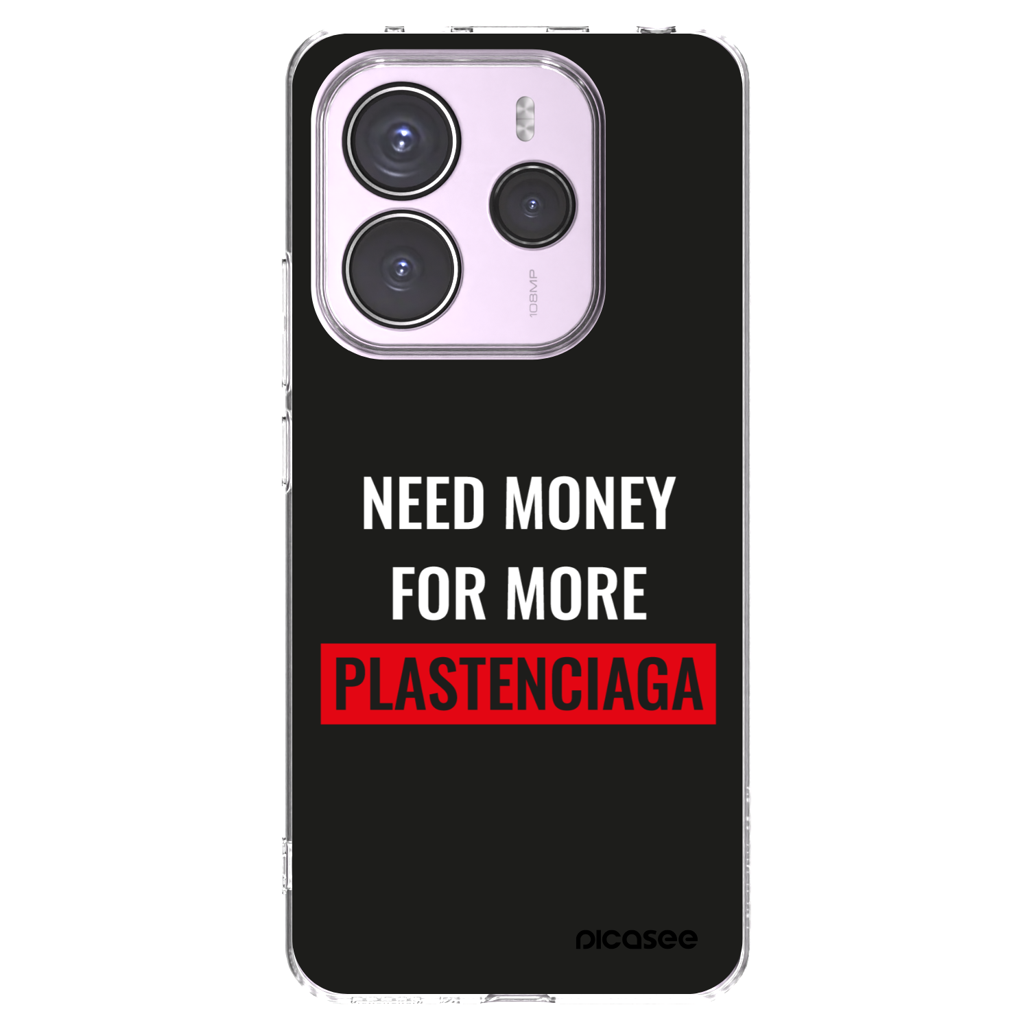 Picasee silikonska prozirna maskica za Xiaomi Redmi Note 14 5G - More PLASTENCIAGA