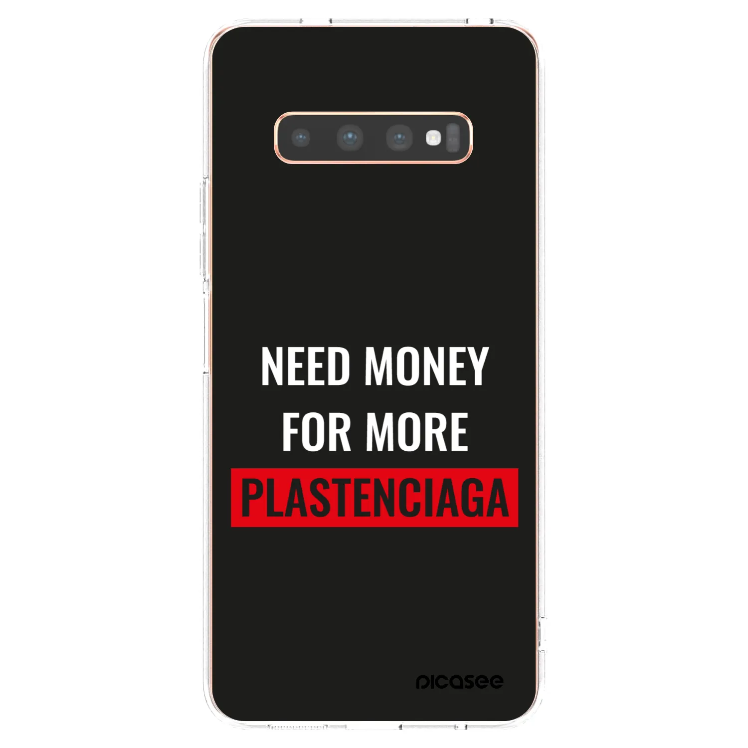 Picasee silikonska prozirna maskica za Samsung Galaxy S10 Plus G975 - More PLASTENCIAGA