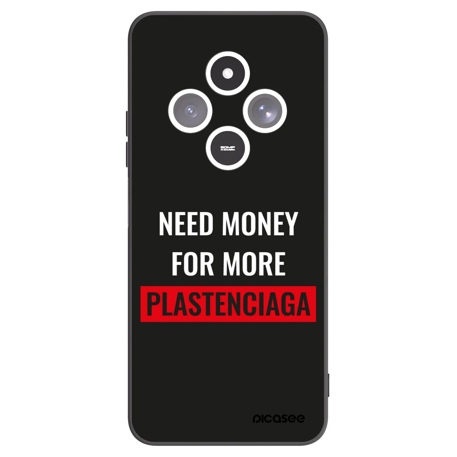 Picasee crna silikonska maskica za Xiaomi Redmi 14C - More PLASTENCIAGA