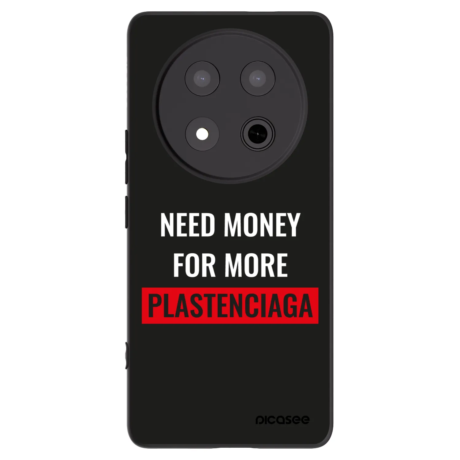 Picasee crna silikonska maskica za Honor Magic7 Lite 5G - More PLASTENCIAGA