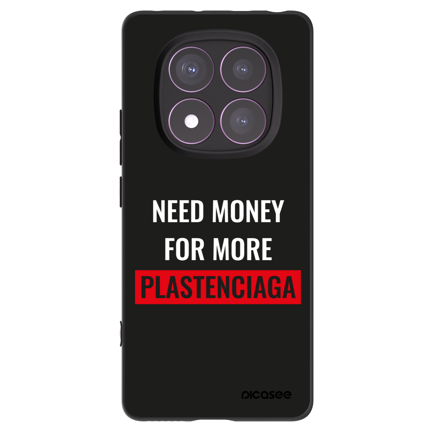 Picasee crna silikonska maskica za Xiaomi Redmi Note 14 Pro 4G - More PLASTENCIAGA