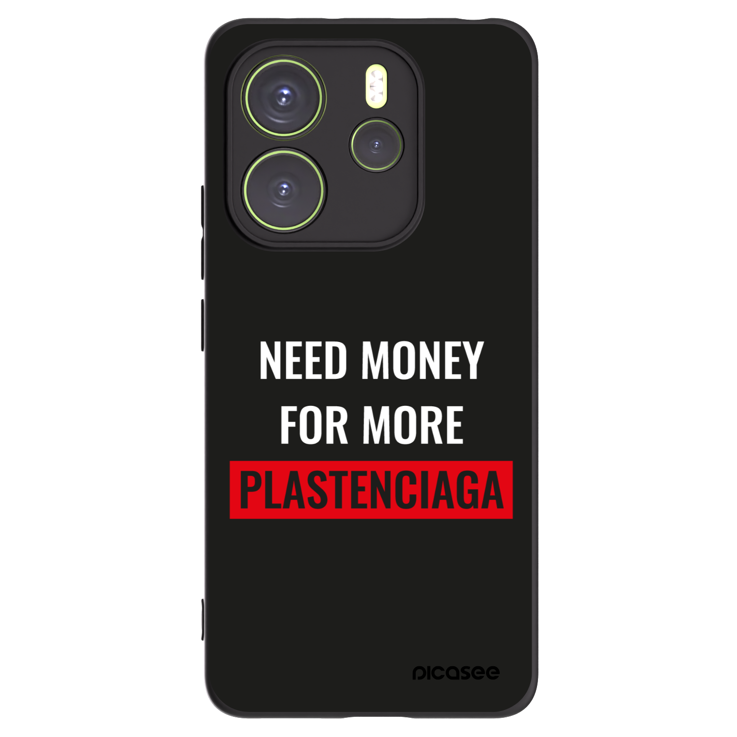 Picasee crna silikonska maskica za Xiaomi Redmi Note 14 4G - More PLASTENCIAGA