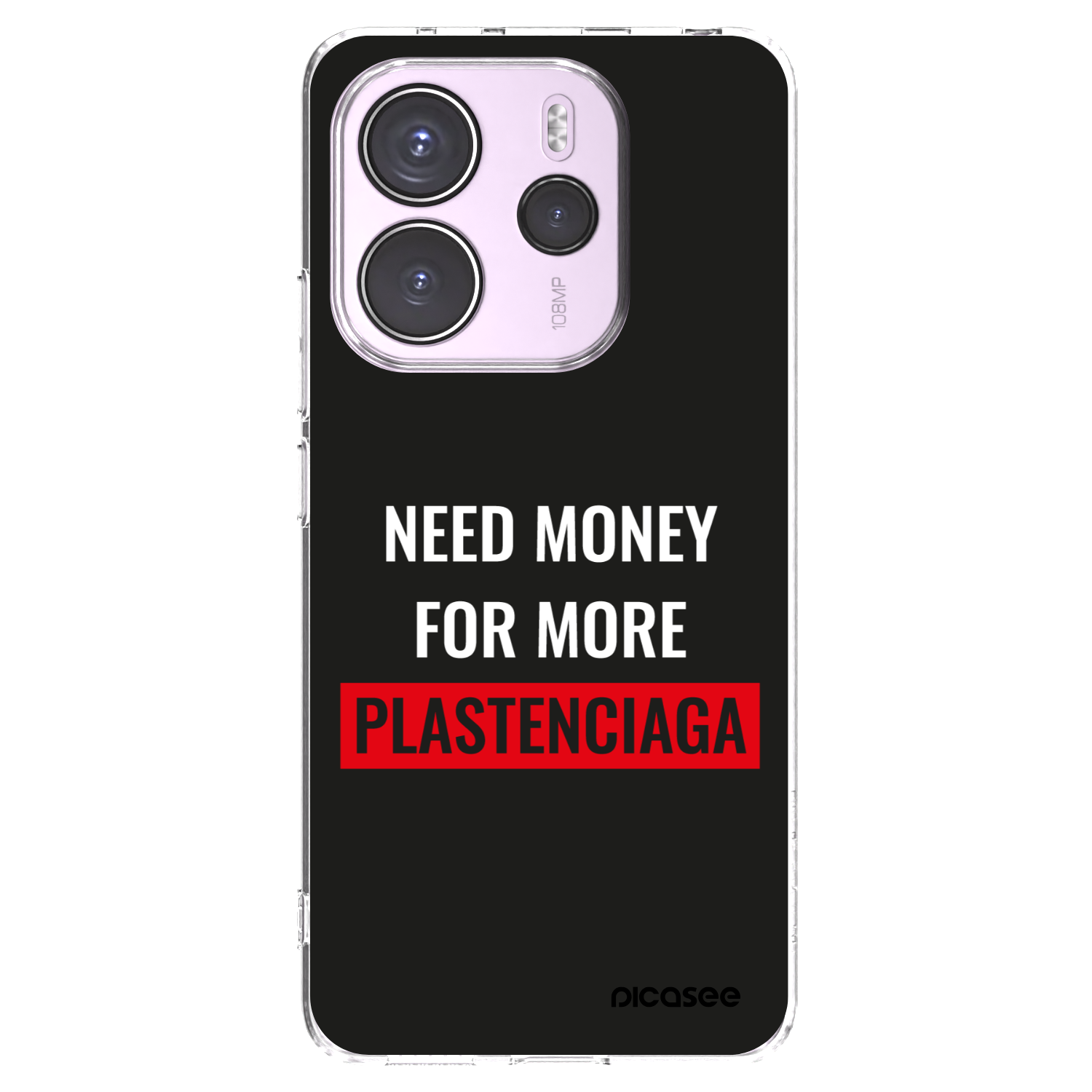 Picasee silikonska prozirna maskica za Xiaomi Redmi Note 14 4G - More PLASTENCIAGA