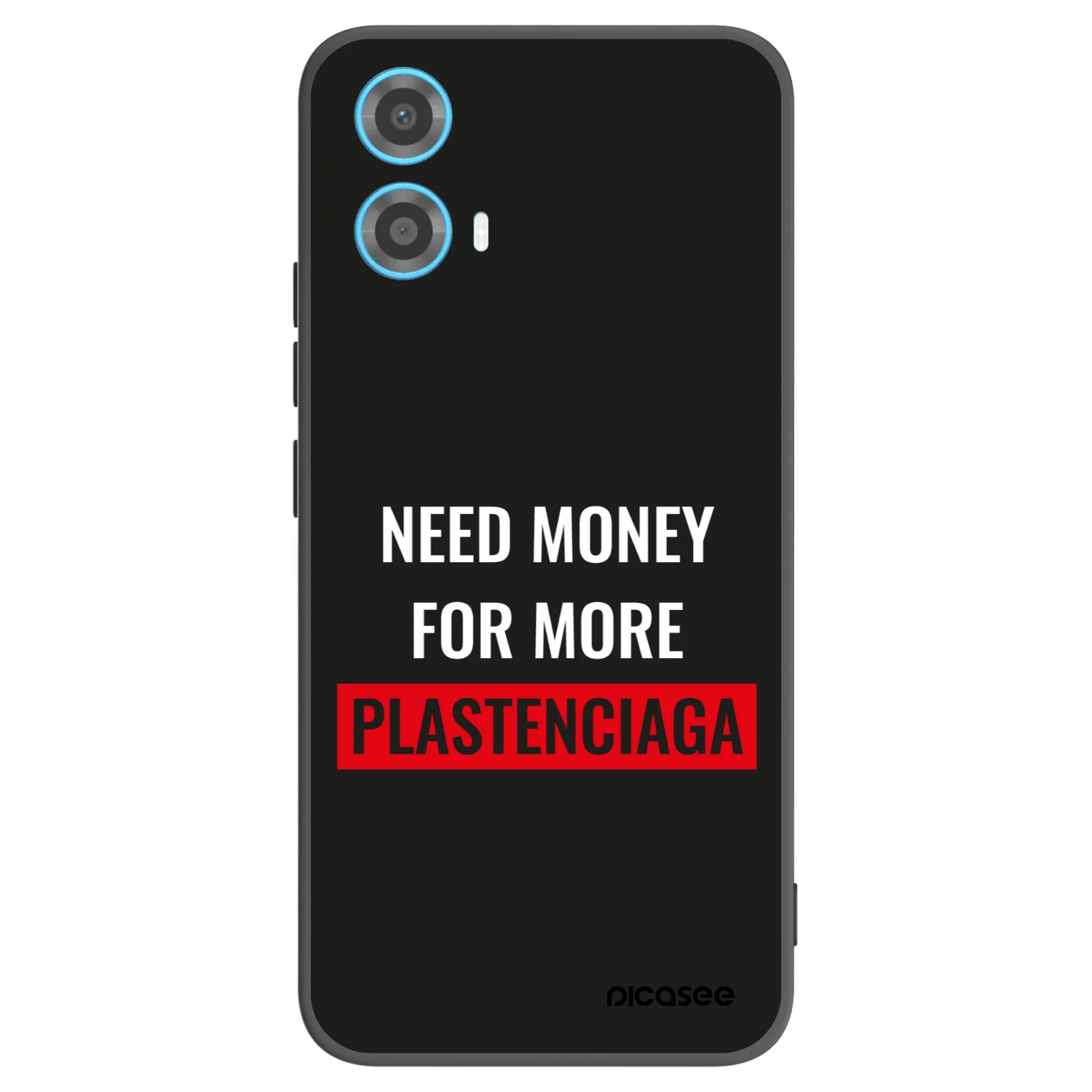 Picasee crna silikonska maskica za Motorola Moto G34 5G - More PLASTENCIAGA