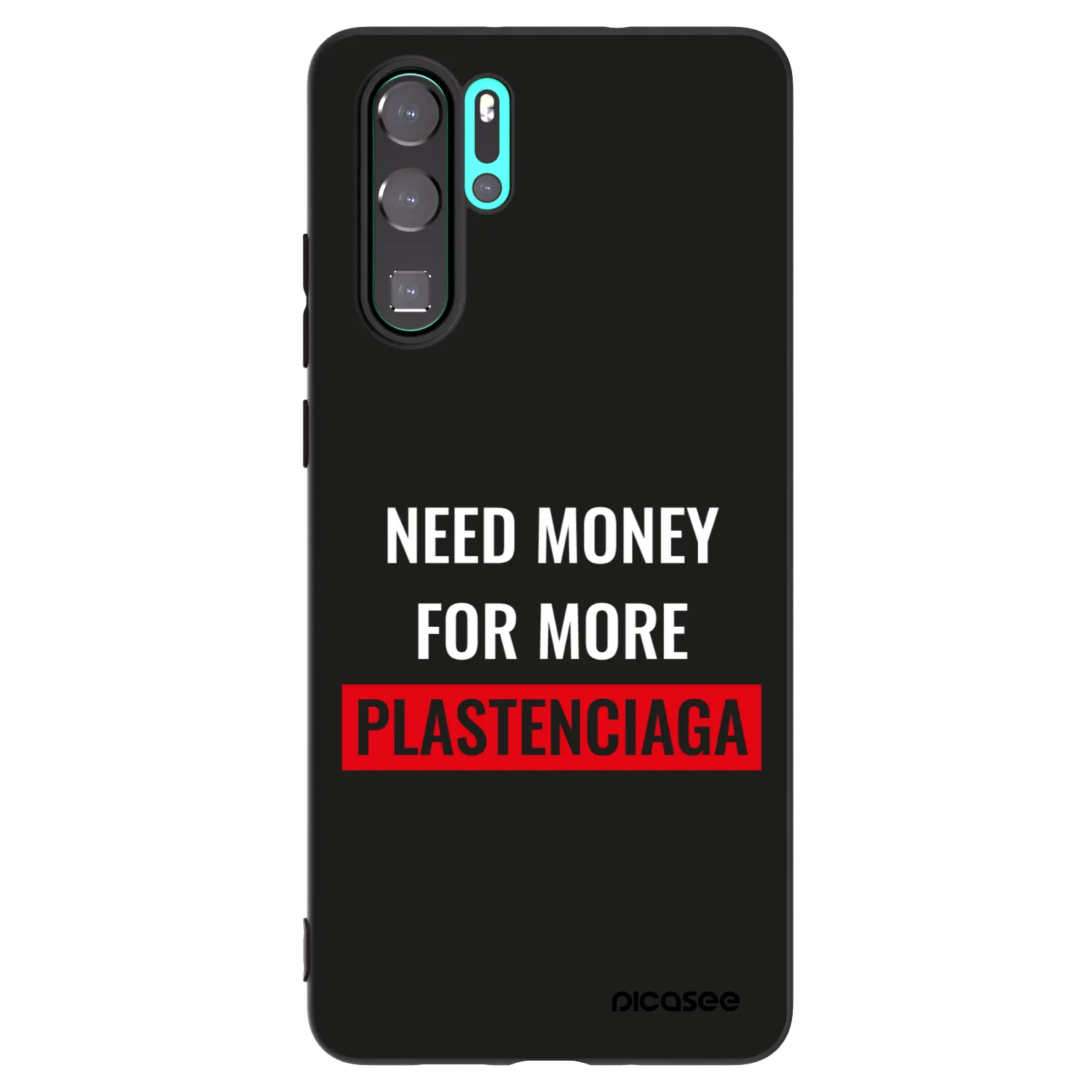 Picasee crna silikonska maskica za Huawei P30 Pro - More PLASTENCIAGA