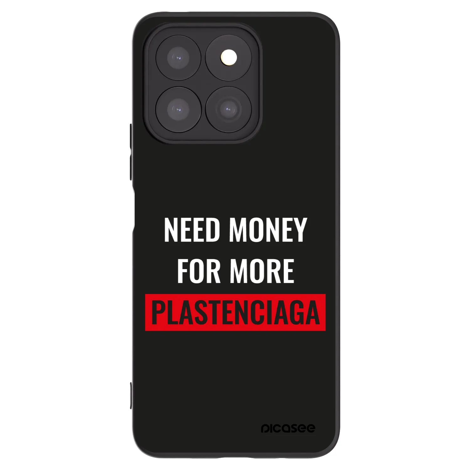 Picasee crna silikonska maskica za Honor X8c - More PLASTENCIAGA