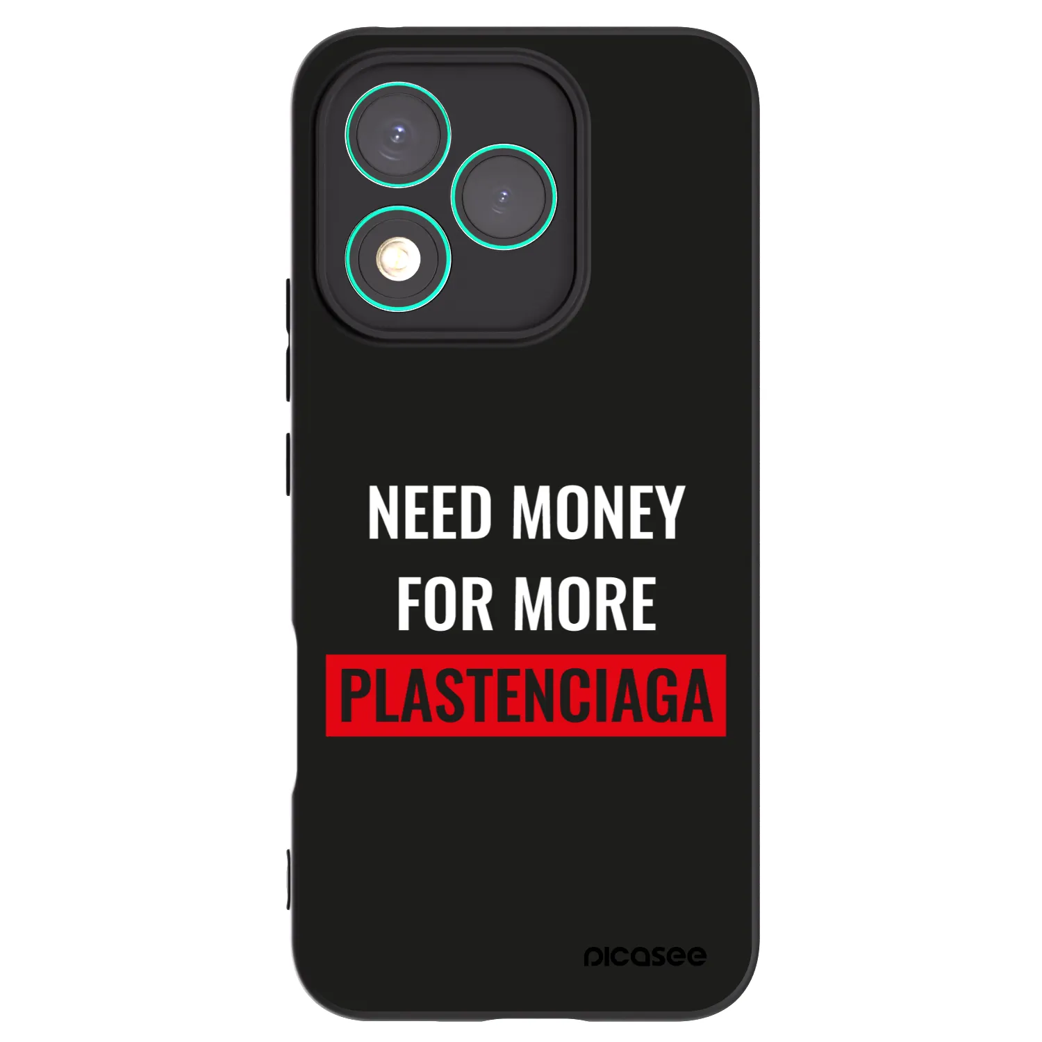Picasee crna silikonska maskica za Honor 400 Lite 5G - More PLASTENCIAGA