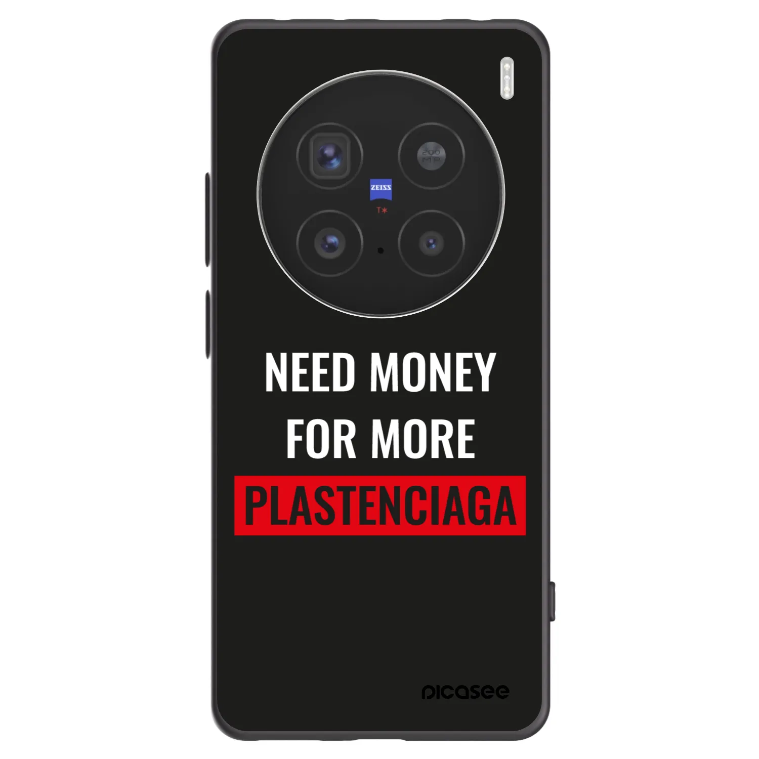 Picasee crna silikonska maskica za Vivo X200 Pro - More PLASTENCIAGA