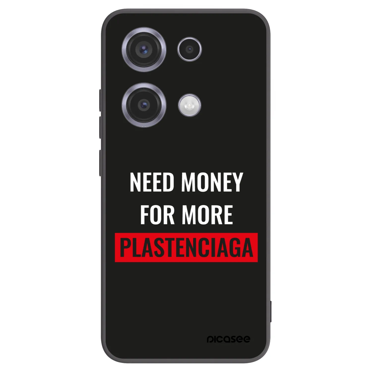 Picasee crna silikonska maskica za Xiaomi Redmi Note 14S - More PLASTENCIAGA