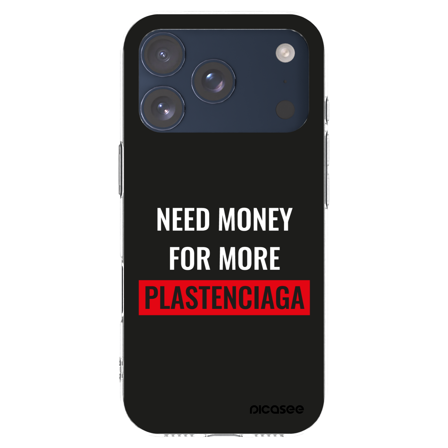 Picasee silikonska prozirna maskica za Apple iPhone 17 Pro - More PLASTENCIAGA