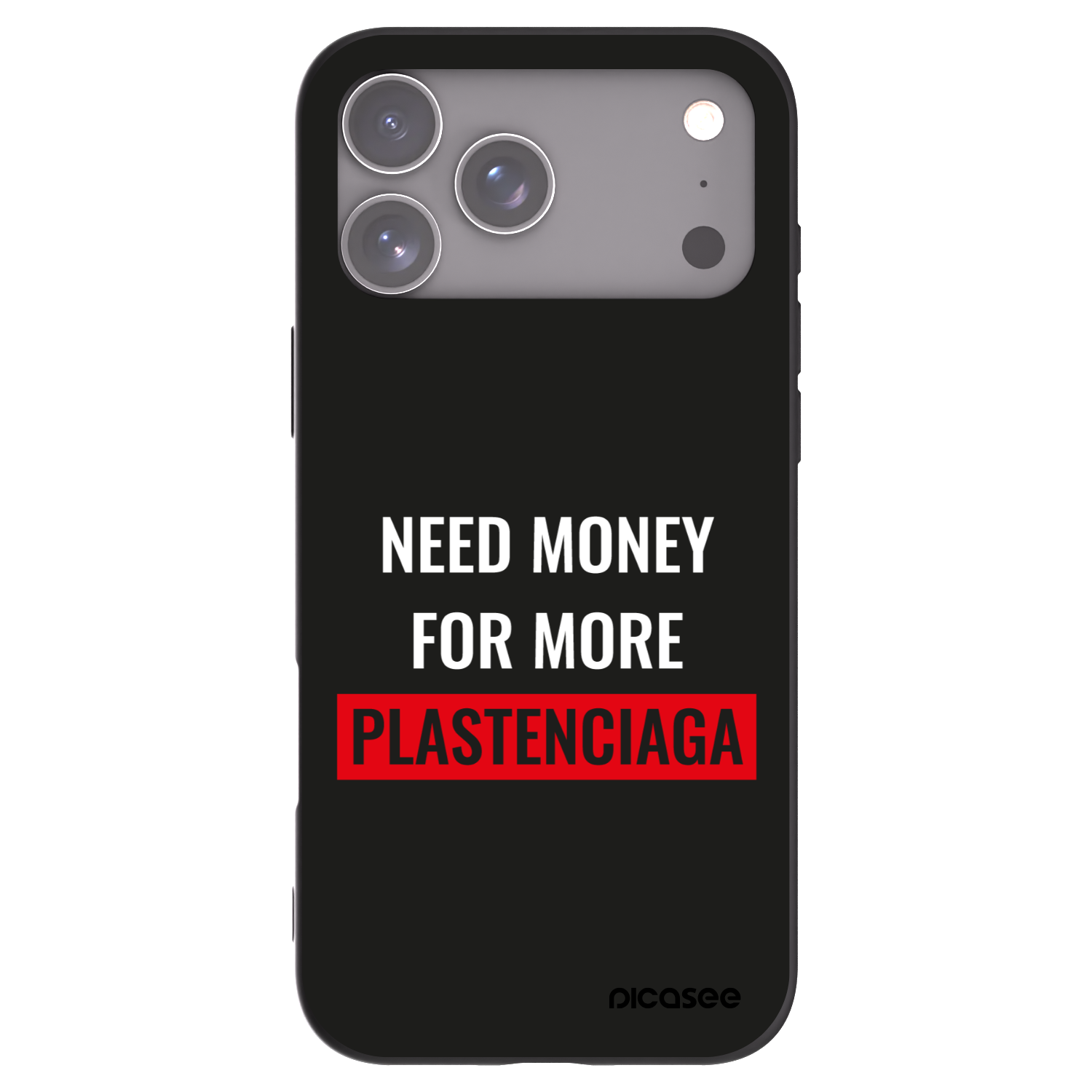 Picasee crna silikonska maskica za Apple iPhone 17 Pro Max - More PLASTENCIAGA