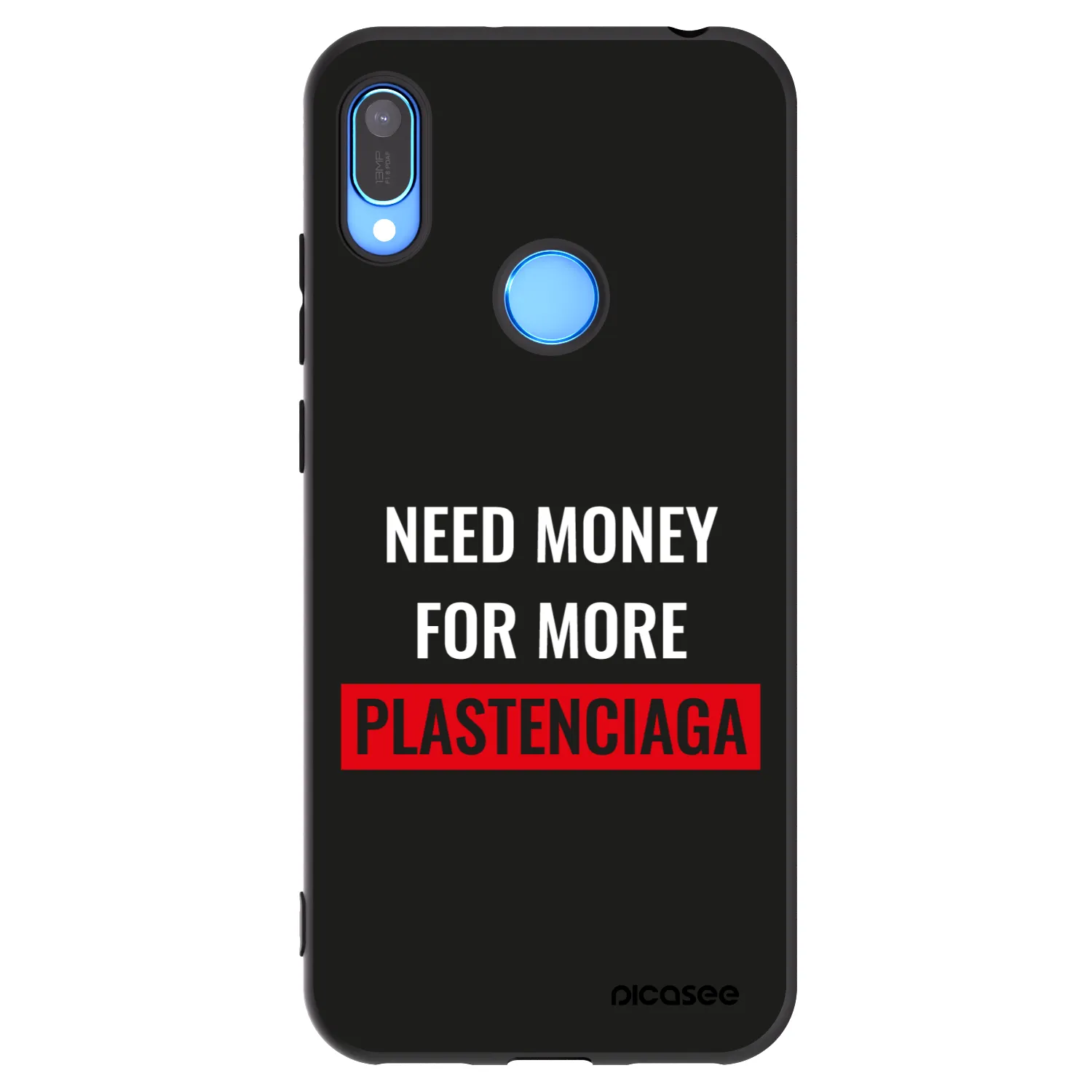 Picasee crna silikonska maskica za Huawei Y6 2019 - More PLASTENCIAGA