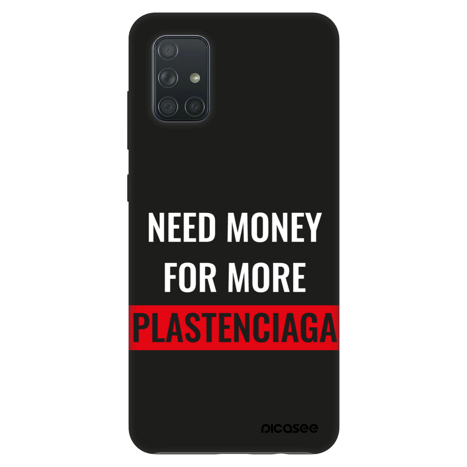 Picasee Fashion Case za Samsung Galaxy A71 A715F - More PLASTENCIAGA