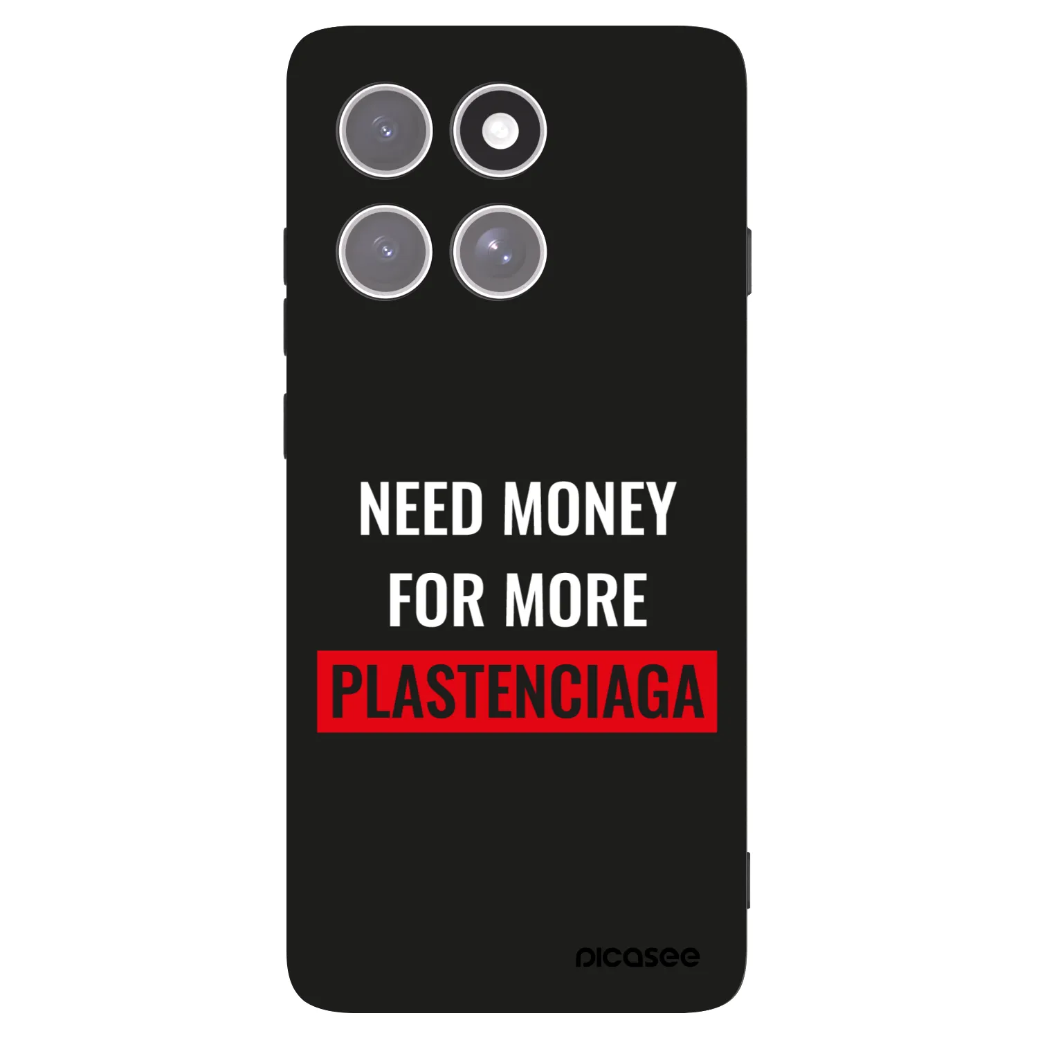 Picasee crna silikonska maskica za Motorola Edge 60 Pro - More PLASTENCIAGA