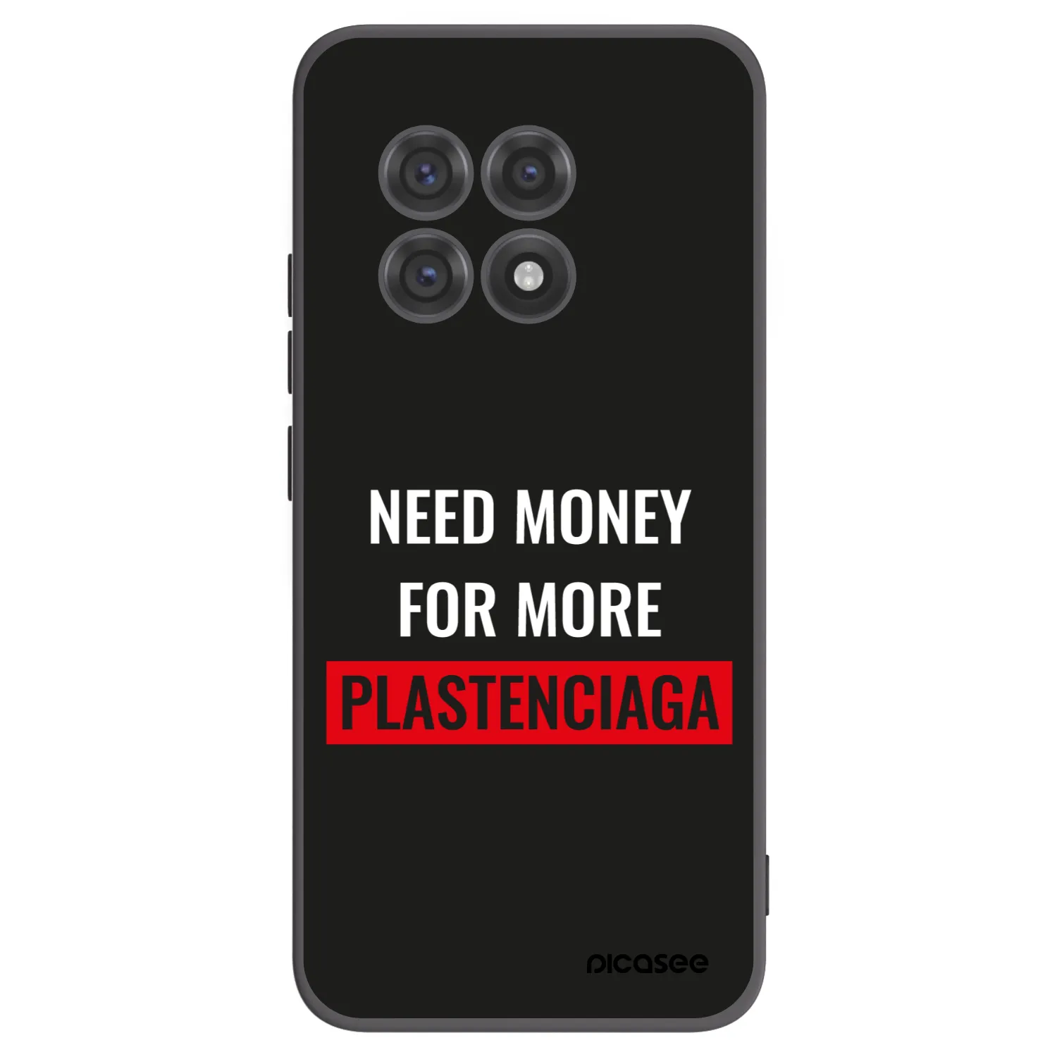 Picasee crna silikonska maskica za OnePlus 13R 5G - More PLASTENCIAGA