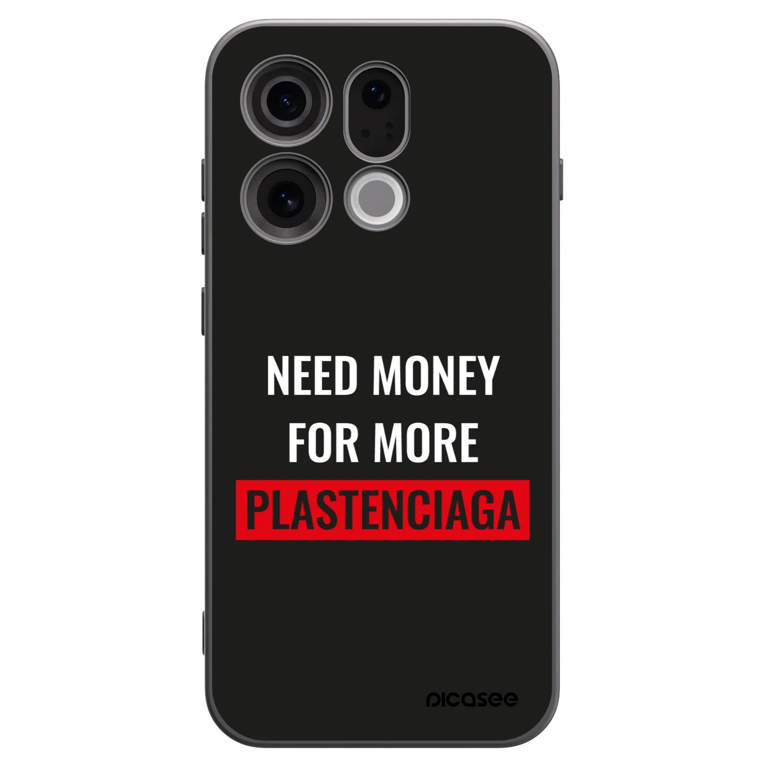 Picasee crna silikonska maskica za OPPO Find X9 - More PLASTENCIAGA