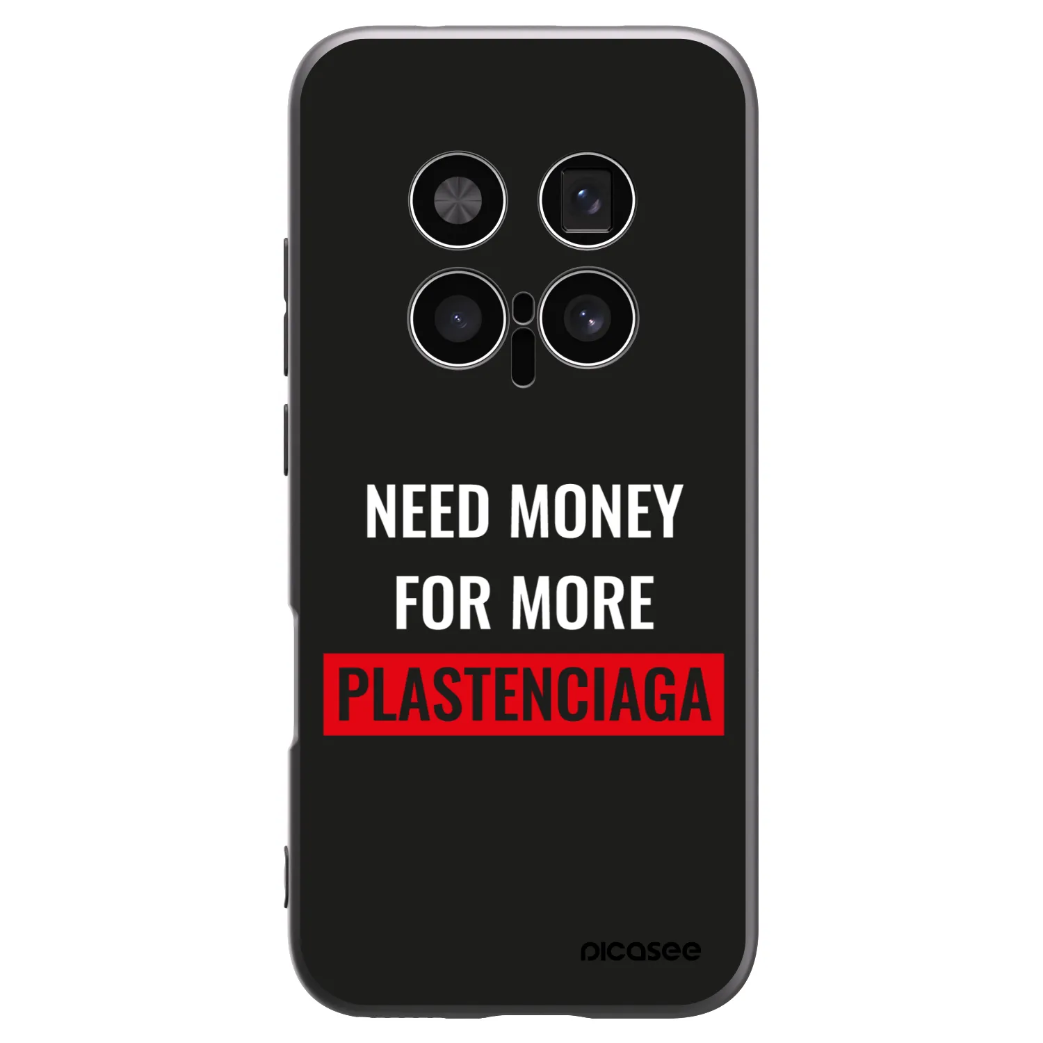 Picasee crna silikonska maskica za Honor Magic8 Pro 5G - More PLASTENCIAGA