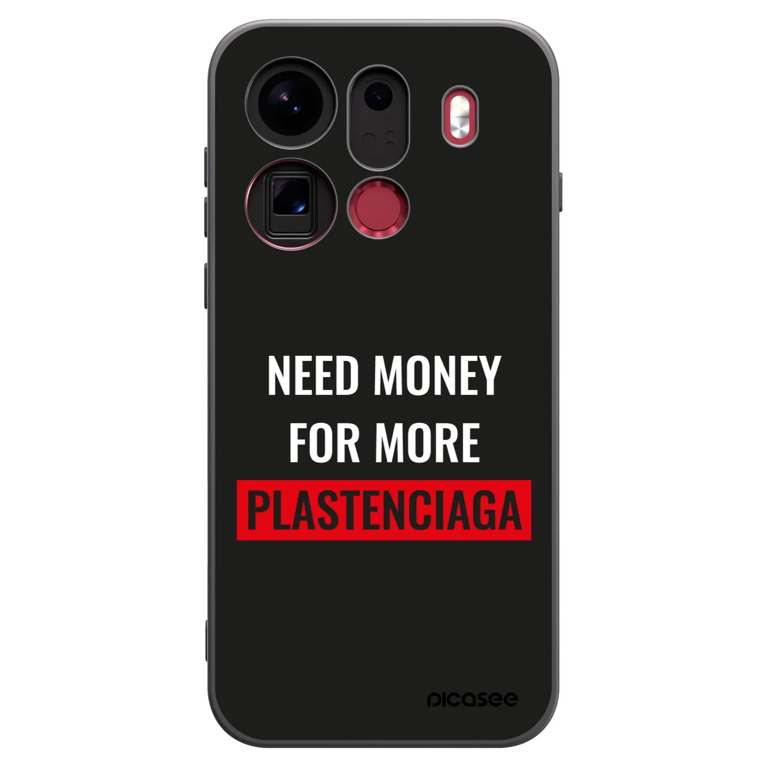 Picasee crna silikonska maskica za OPPO Find X9 Pro - More PLASTENCIAGA