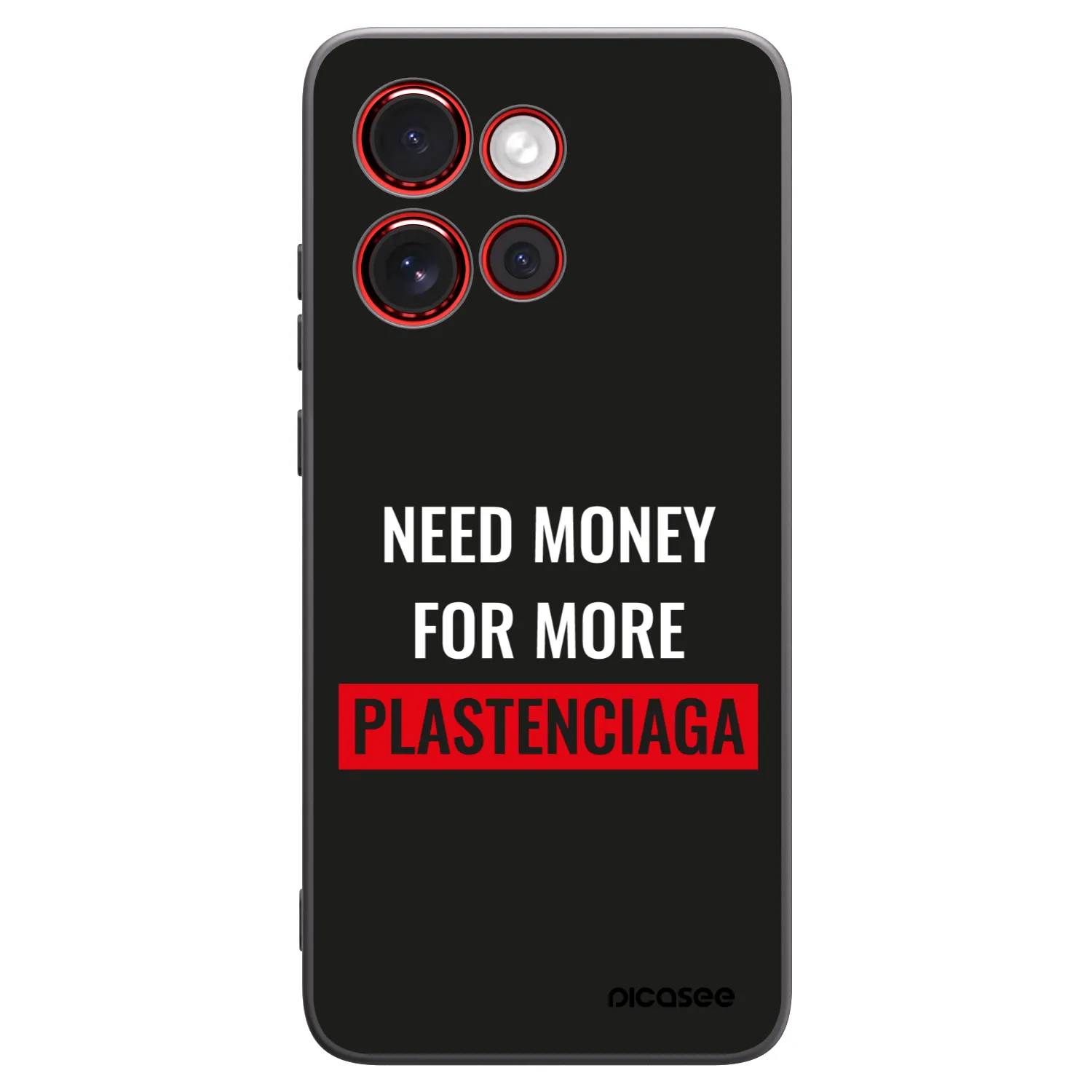 Picasee crna silikonska maskica za Motorola Edge 60 Neo 5G - More PLASTENCIAGA