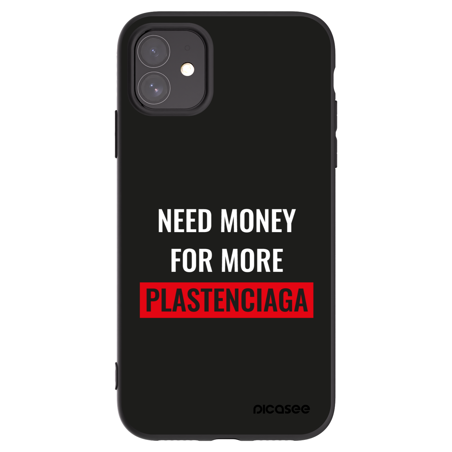 Picasee crna silikonska maskica za Apple iPhone 11 - More PLASTENCIAGA
