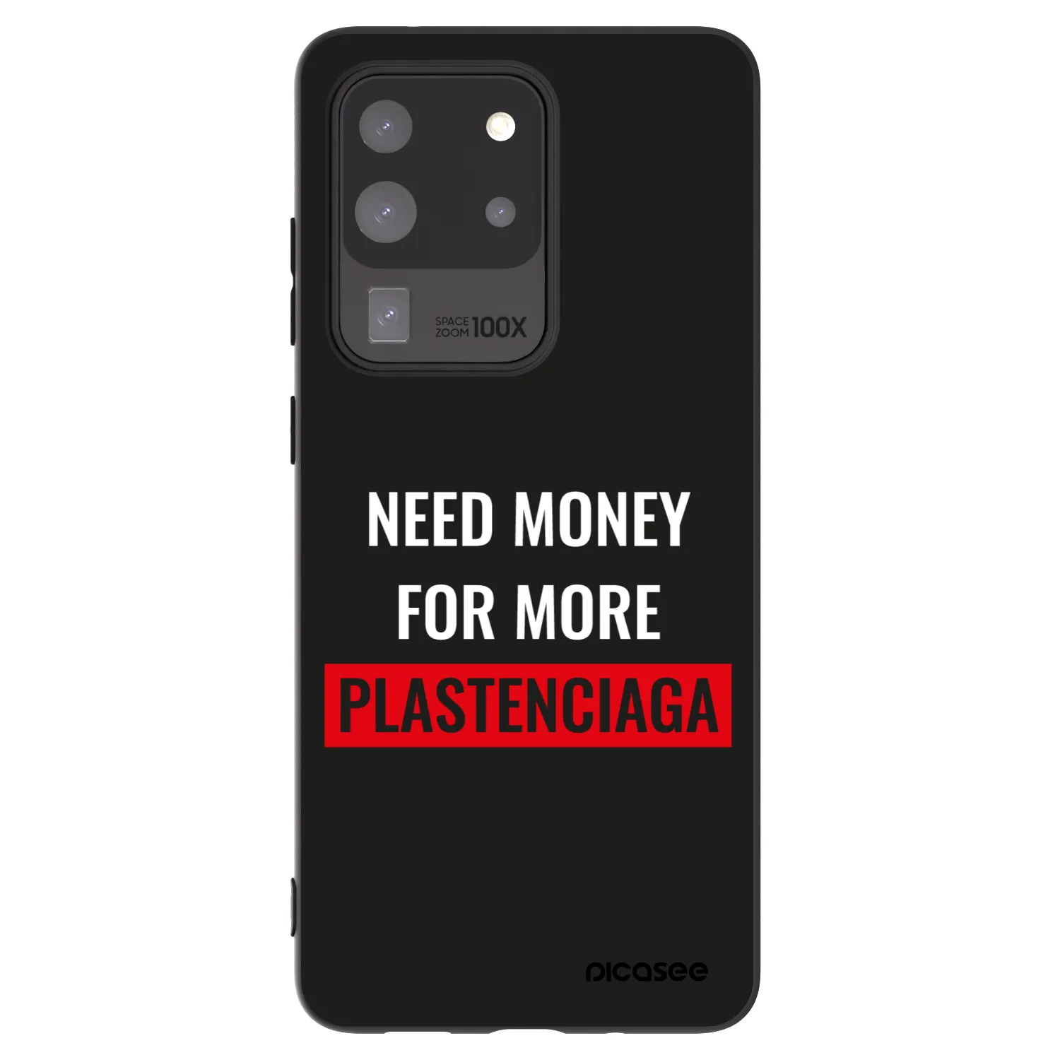 Picasee crna silikonska maskica za Samsung Galaxy S20 Ultra 5G G988F - More PLASTENCIAGA