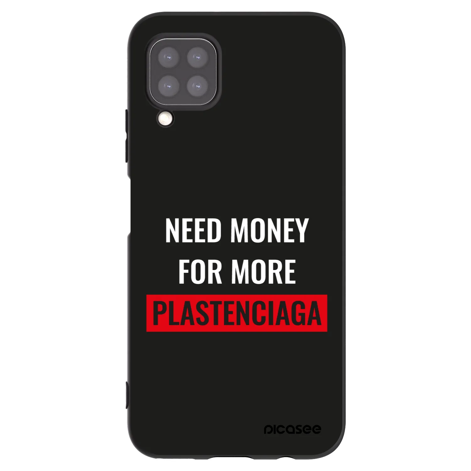 Picasee crna silikonska maskica za Huawei P40 Lite - More PLASTENCIAGA