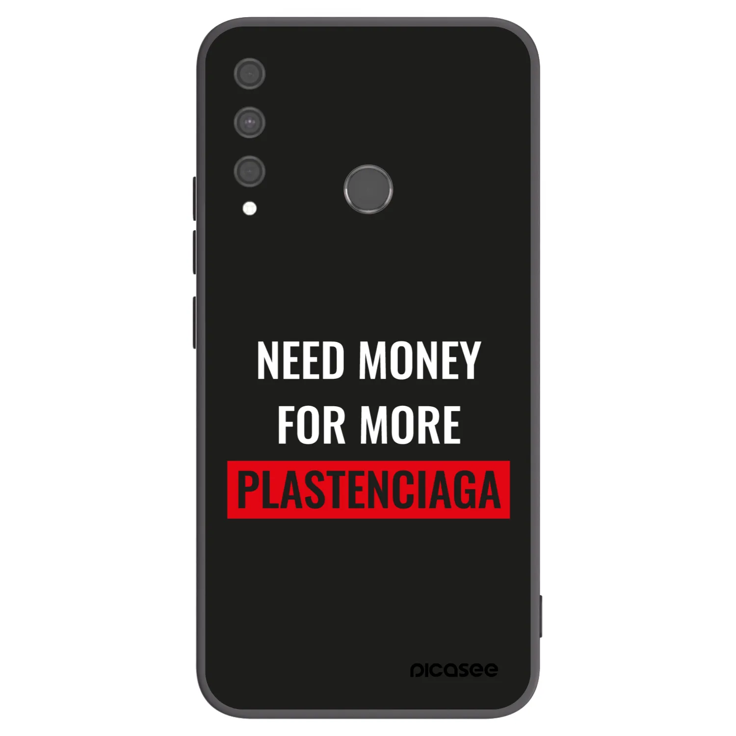 Picasee crna silikonska maskica za Huawei P40 Lite E - More PLASTENCIAGA