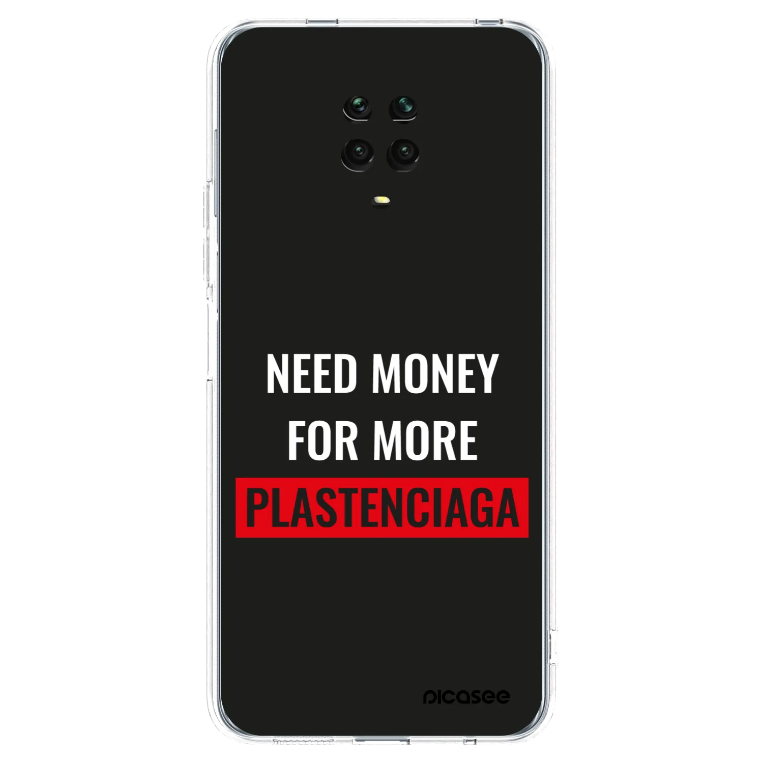 Picasee silikonska prozirna maskica za Xiaomi Redmi Note 9 Pro - More PLASTENCIAGA