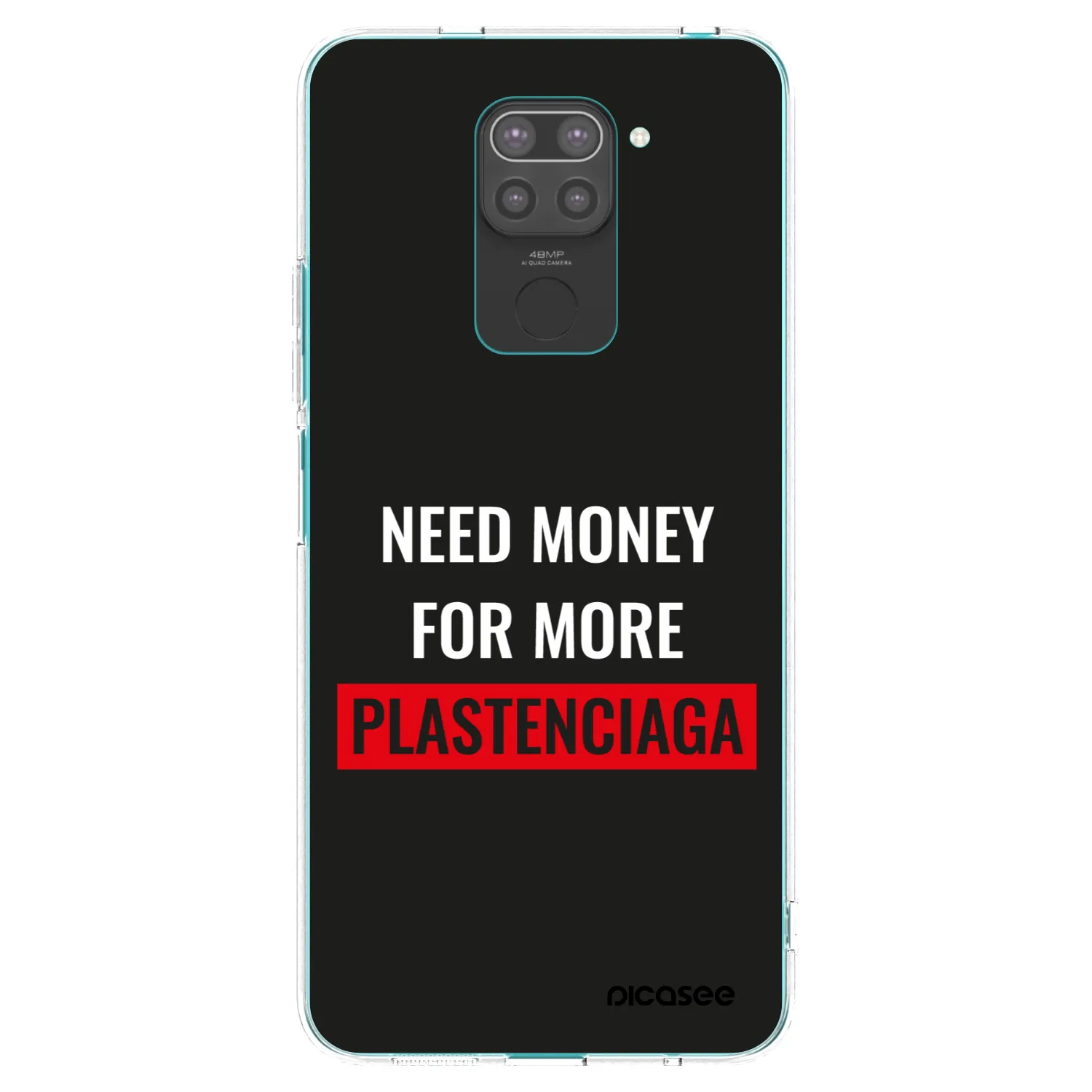 Picasee crna silikonska maskica za Xiaomi Redmi Note 9 - More PLASTENCIAGA