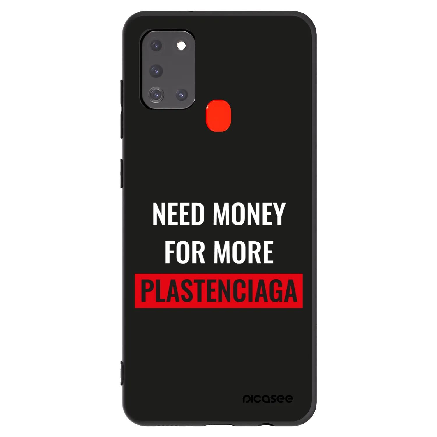 Picasee crna silikonska maskica za Samsung Galaxy A21s - More PLASTENCIAGA