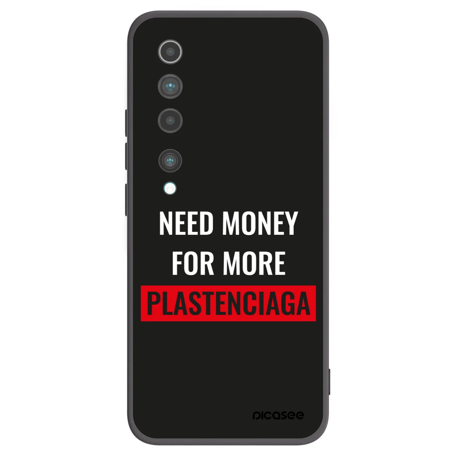 Picasee crna silikonska maskica za Xiaomi Mi 10 - More PLASTENCIAGA