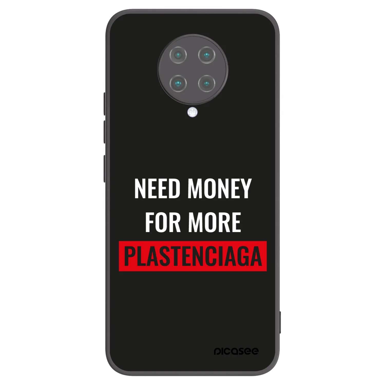 Picasee crna silikonska maskica za Xiaomi Poco F2 Pro - More PLASTENCIAGA