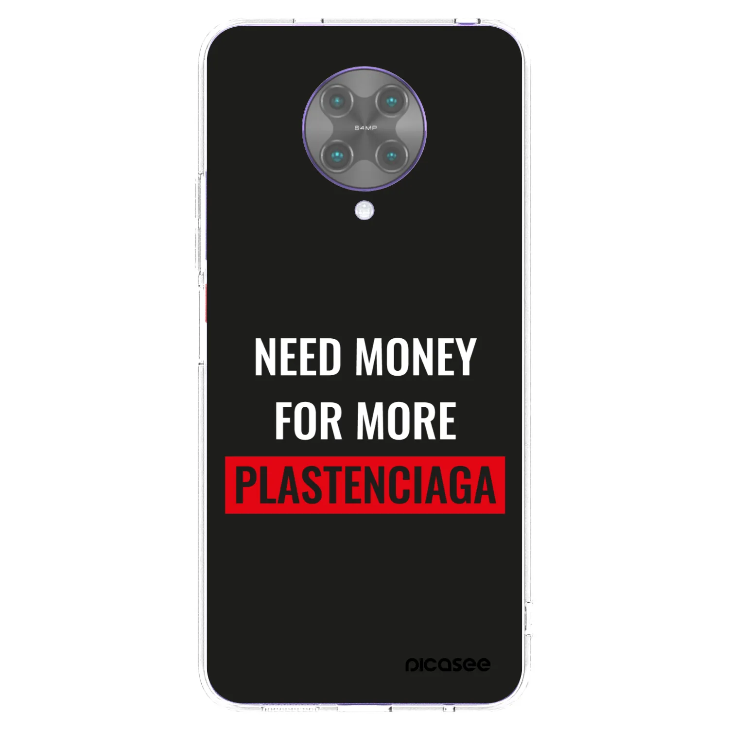 Picasee silikonska prozirna maskica za Xiaomi Poco F2 Pro - More PLASTENCIAGA