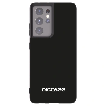 Picasee crna silikonska maskica za Samsung Galaxy S21 Ultra 5G G998B - Picasee