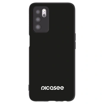 Picasee crna silikonska maskica za OPPO A16s - Picasee