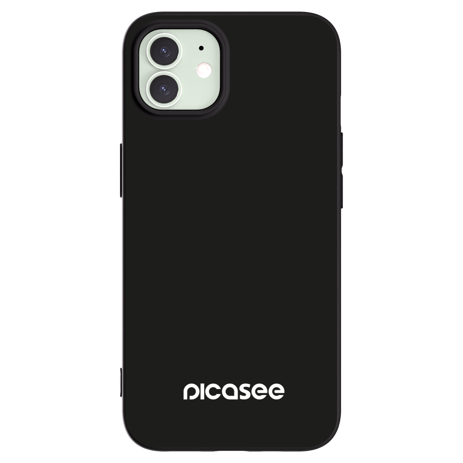 Picasee crna silikonska maskica za Apple iPhone 12 - Picasee