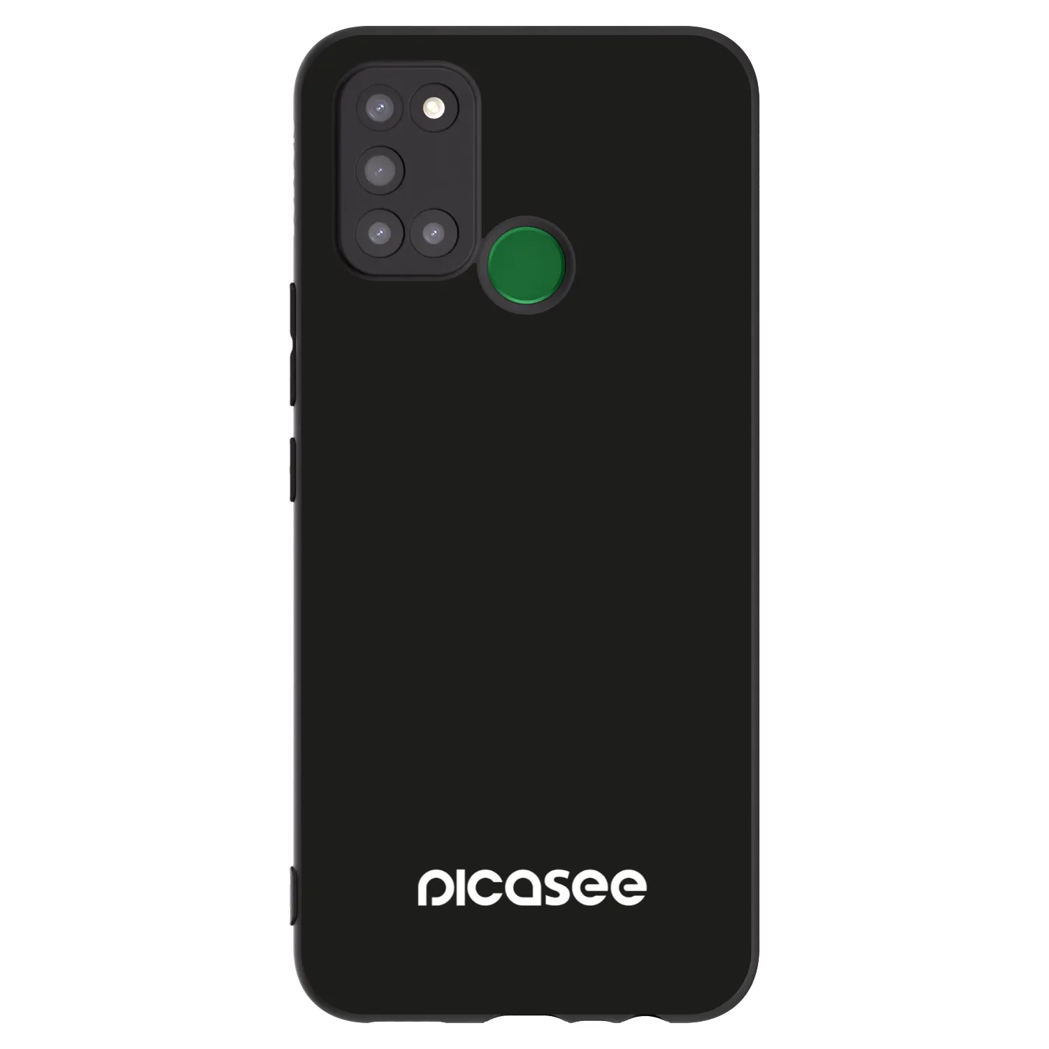 Picasee crna silikonska maskica za Realme 7i - Picasee