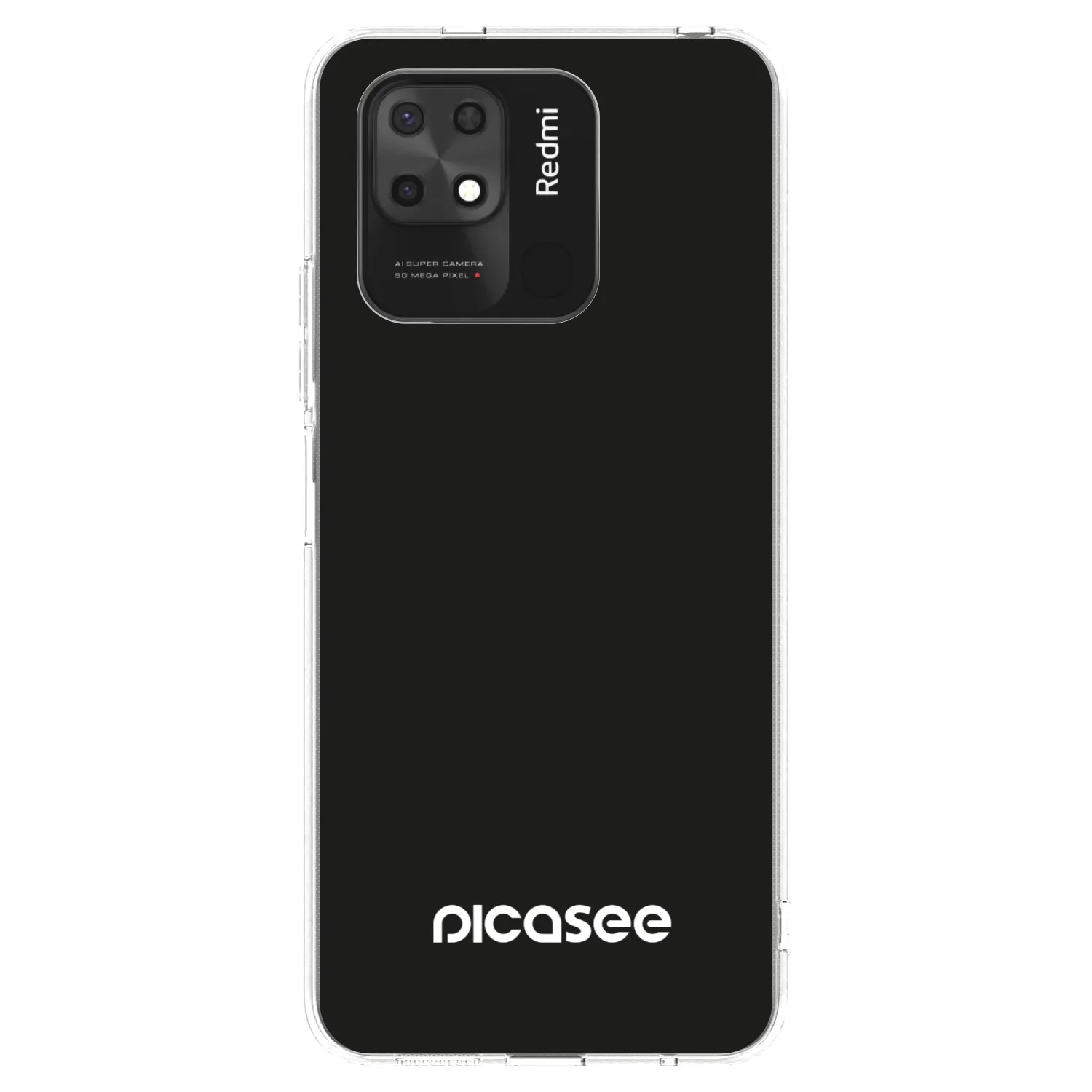 Picasee silikonska prozirna maskica za Xiaomi Redmi 10C - Picasee