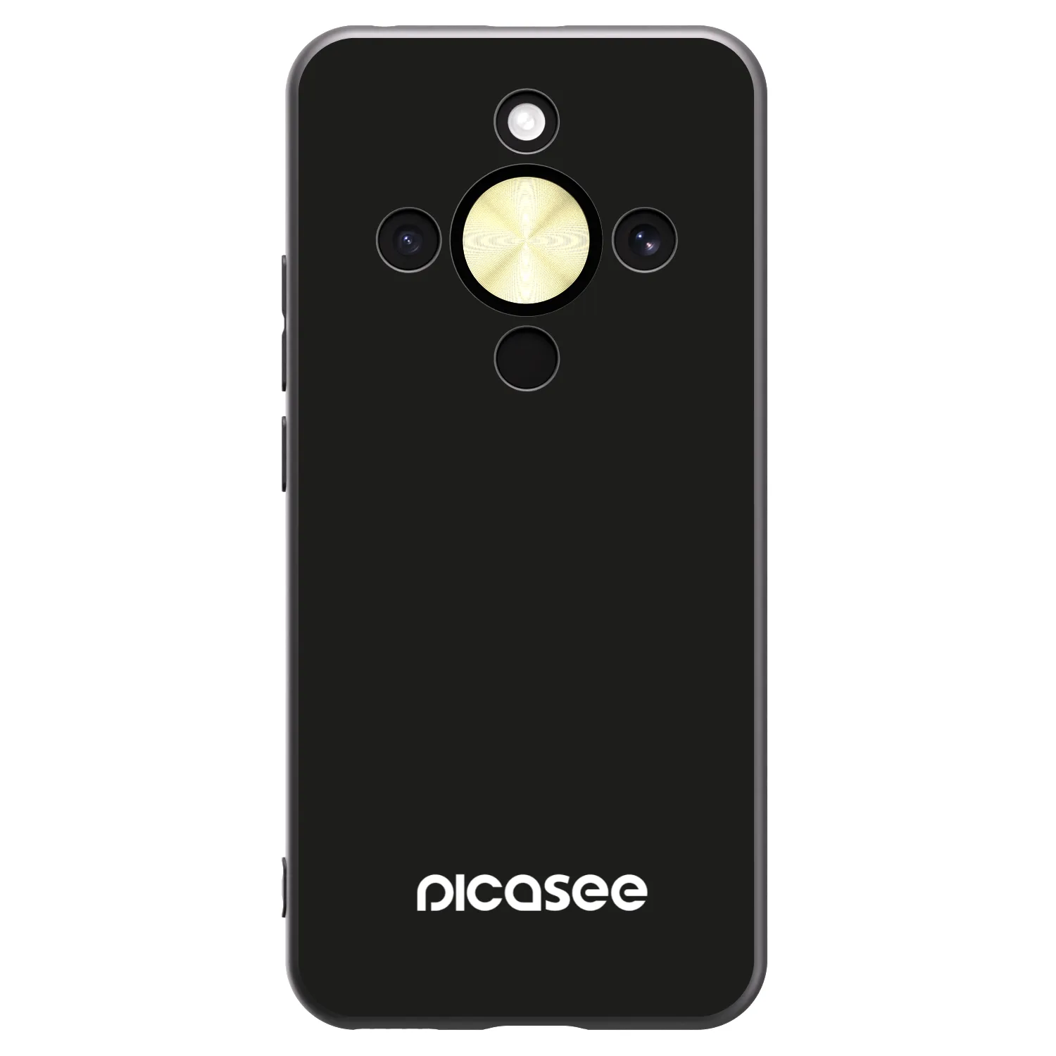 Picasee crna silikonska maskica za Honor Magic8 Lite 5G - Picasee