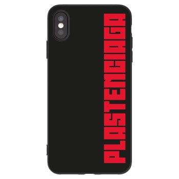 Picasee crna silikonska maskica za Apple iPhone XS Max - Plastenciaga