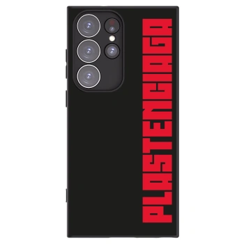 Picasee crna silikonska maskica za Samsung Galaxy S23 Ultra 5G - Plastenciaga