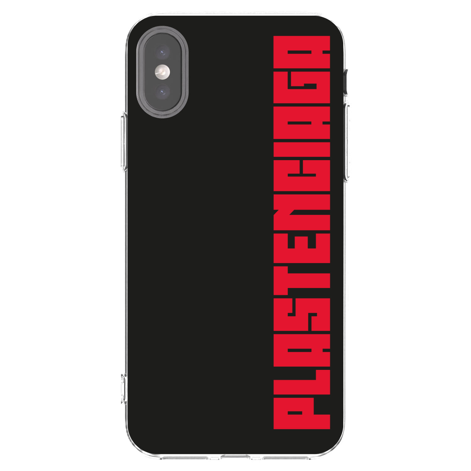 Picasee silikonska prozirna maskica za Apple iPhone X/XS - Plastenciaga