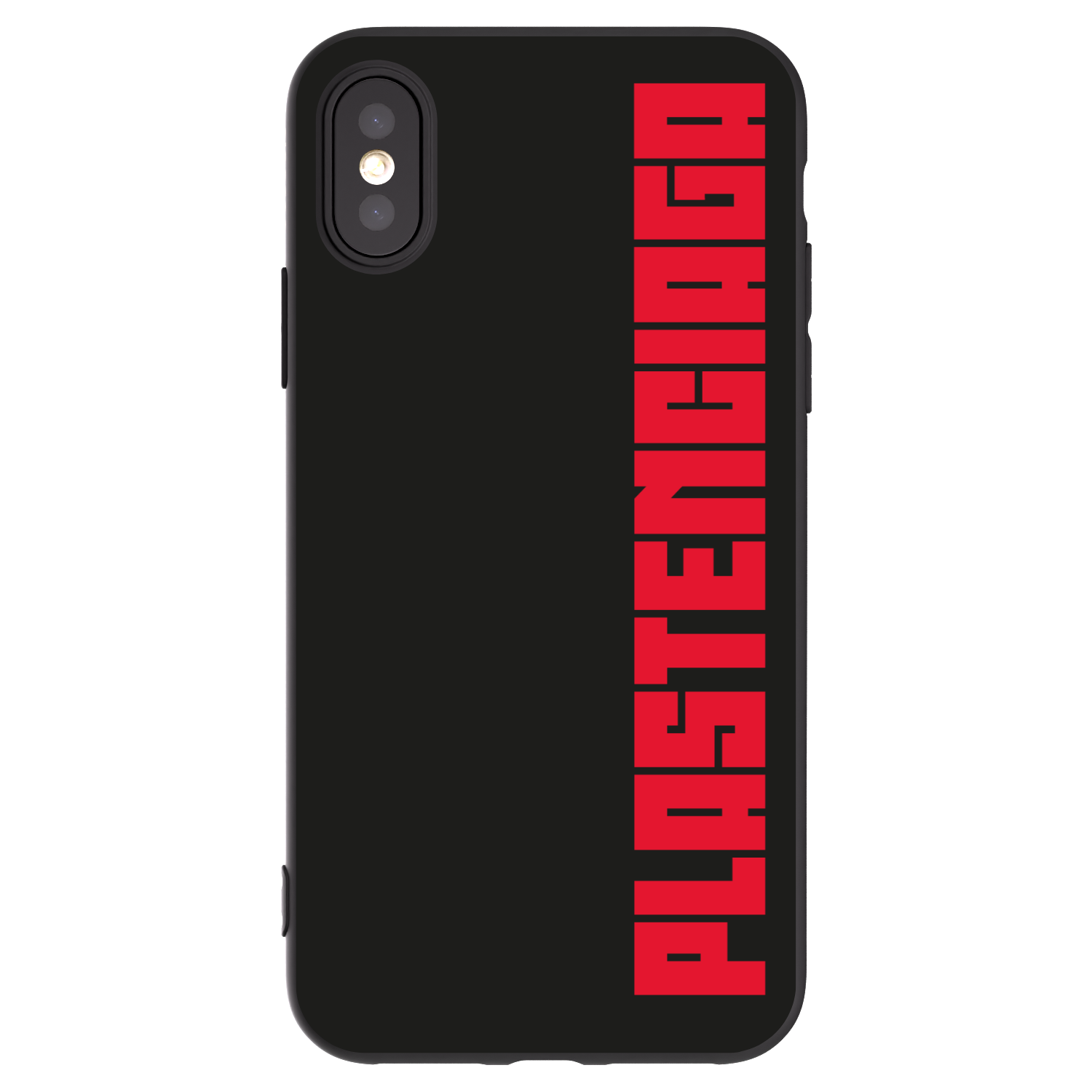 Picasee crna silikonska maskica za Apple iPhone X/XS - Plastenciaga