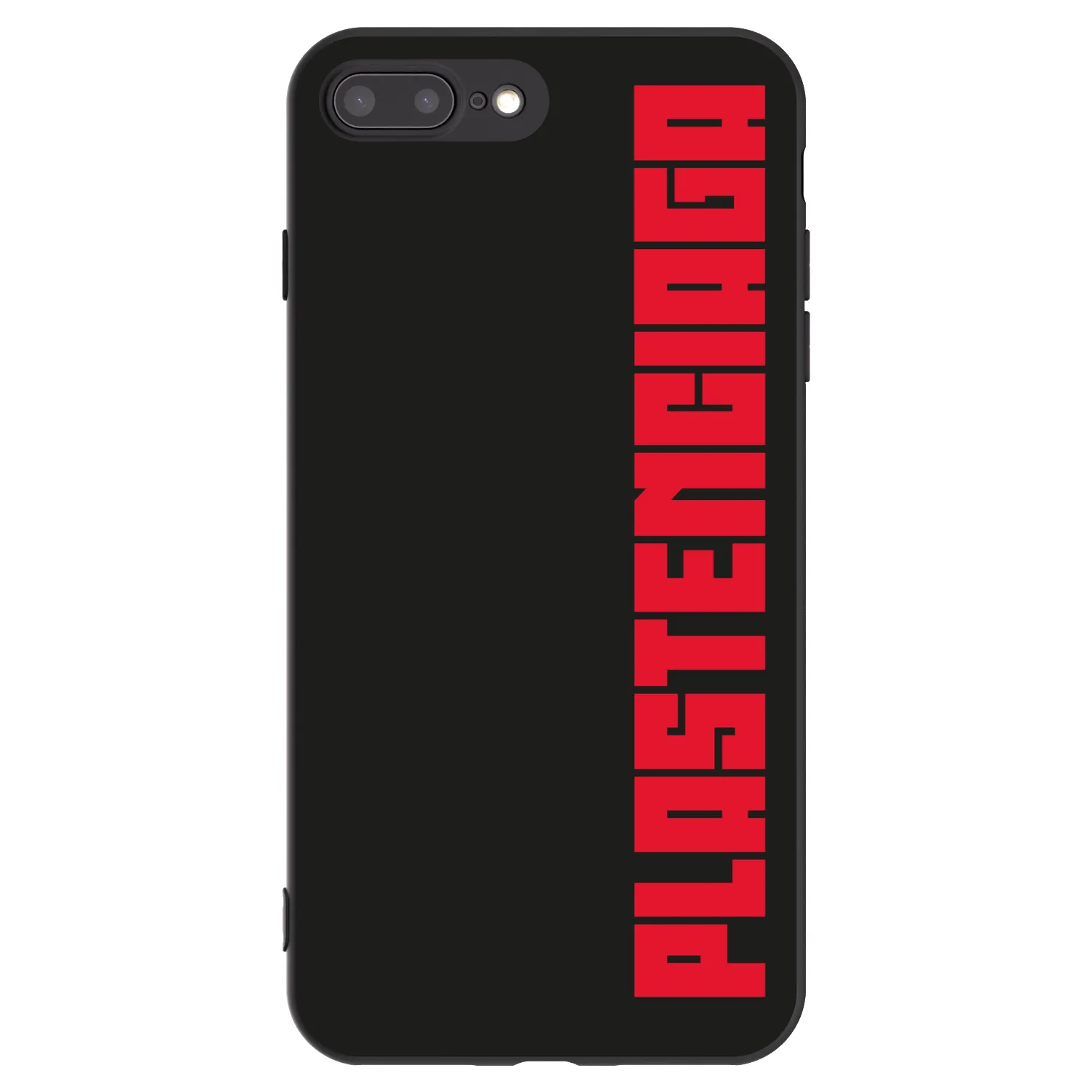 Picasee crna silikonska maskica za Apple iPhone 8 Plus - Plastenciaga